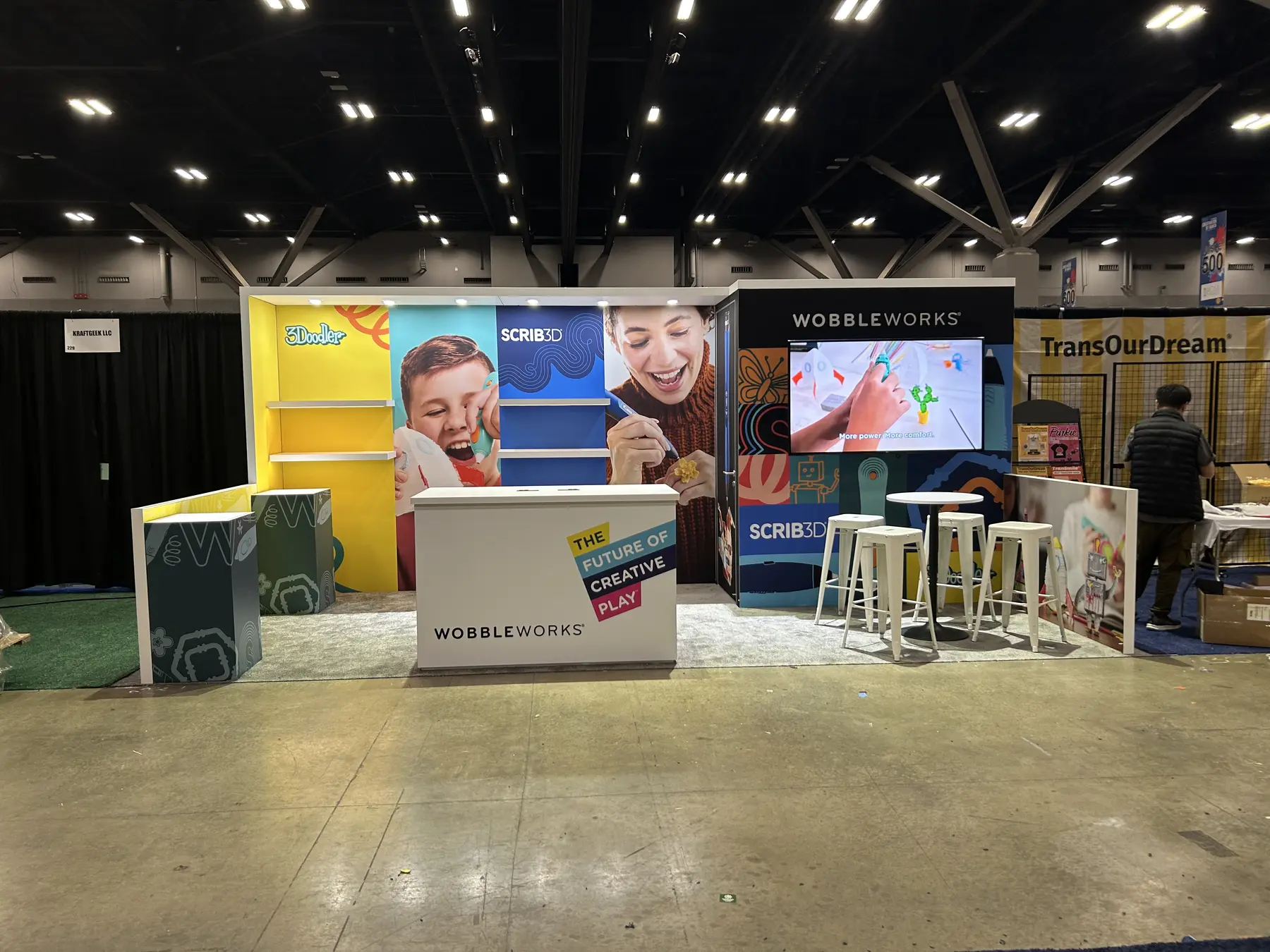 WobbleWorks Trade show exhibit project view 1